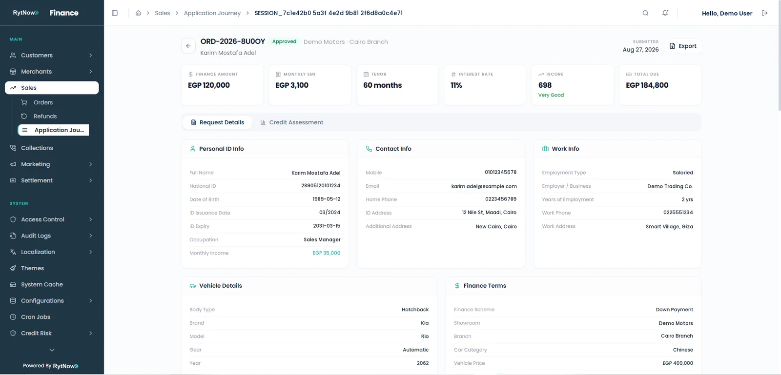 RytNow Finance: application journey