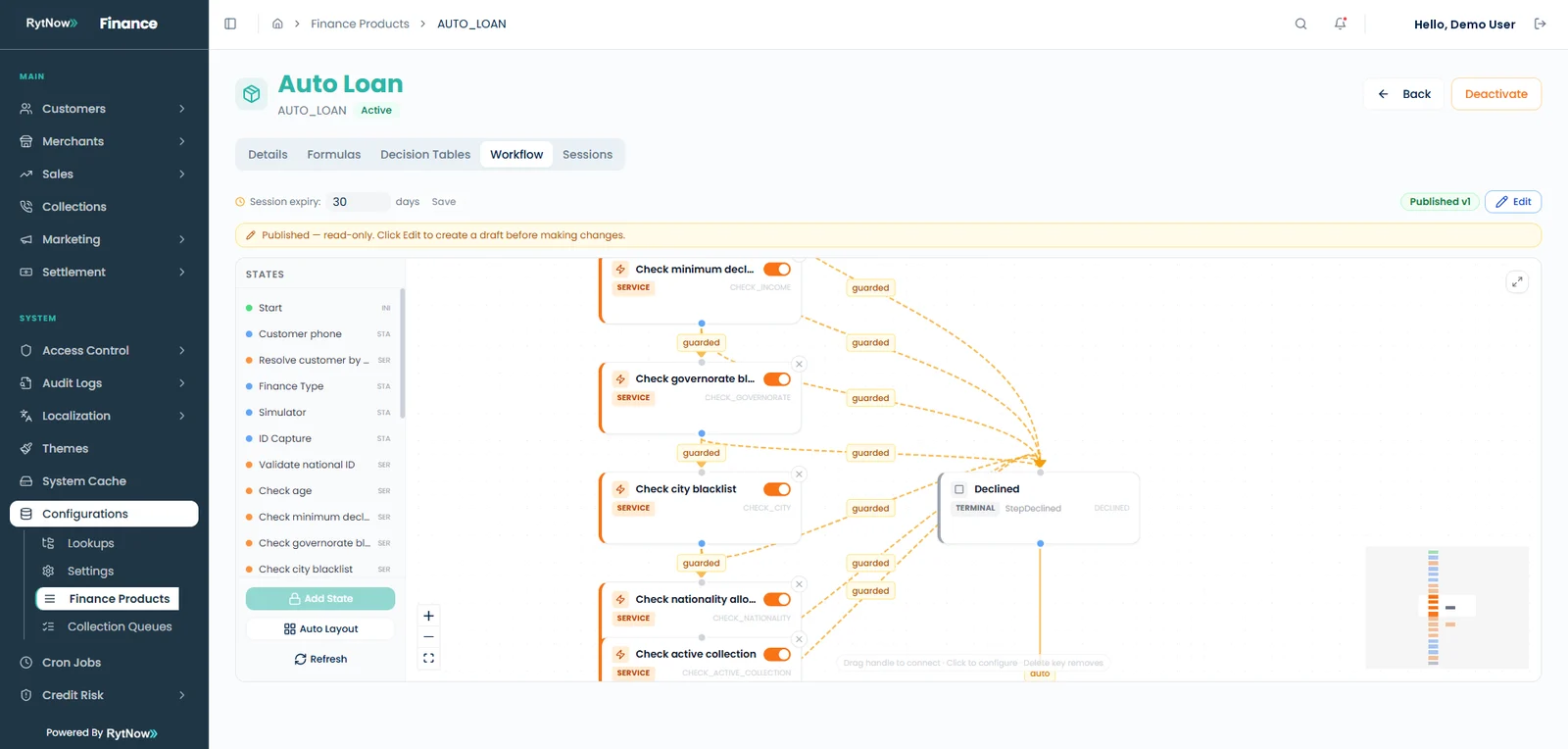 No-code decision workflow, configured without engineering